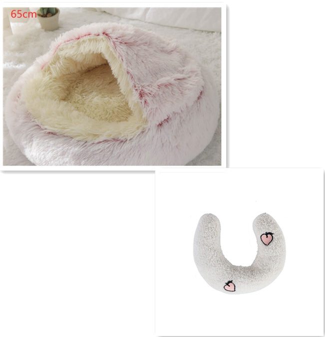 Pet Winter Bed Round Plush Warm