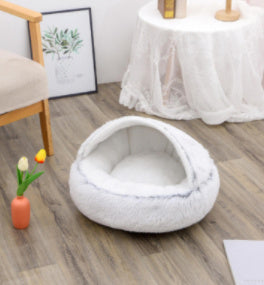 Pet Winter Bed Round Plush Warm
