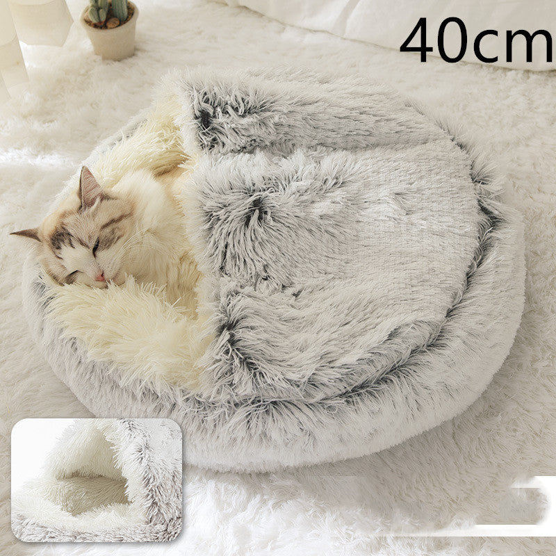 Pet Winter Bed Round Plush Warm