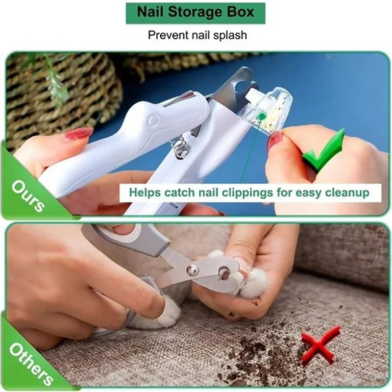 Pet Nail Clippers With LED Light