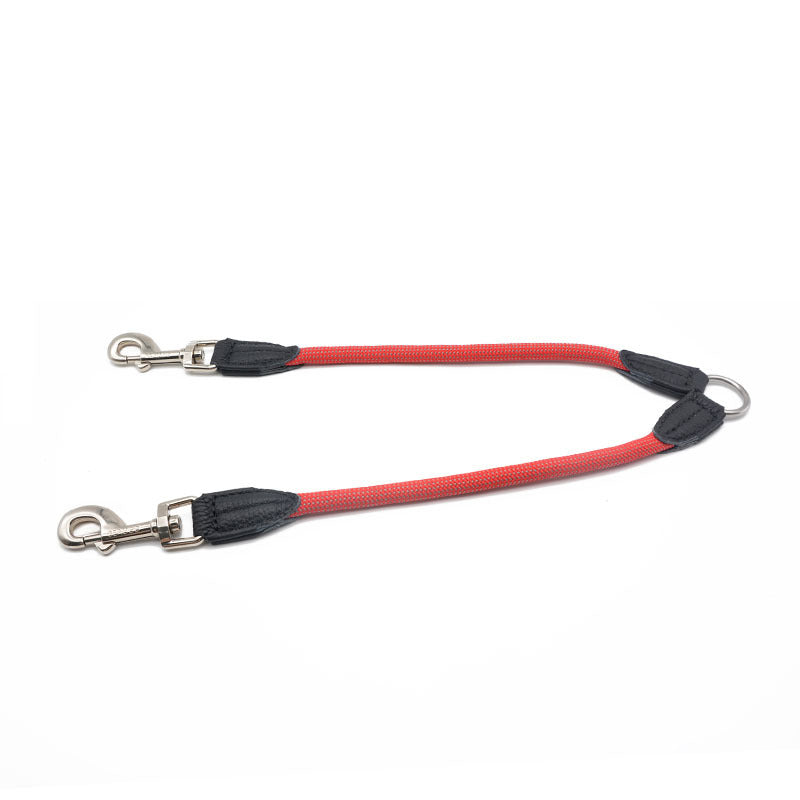 Double-Headed Nylon Dog Leash Reflective