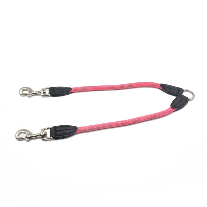 Double-Headed Nylon Dog Leash Reflective