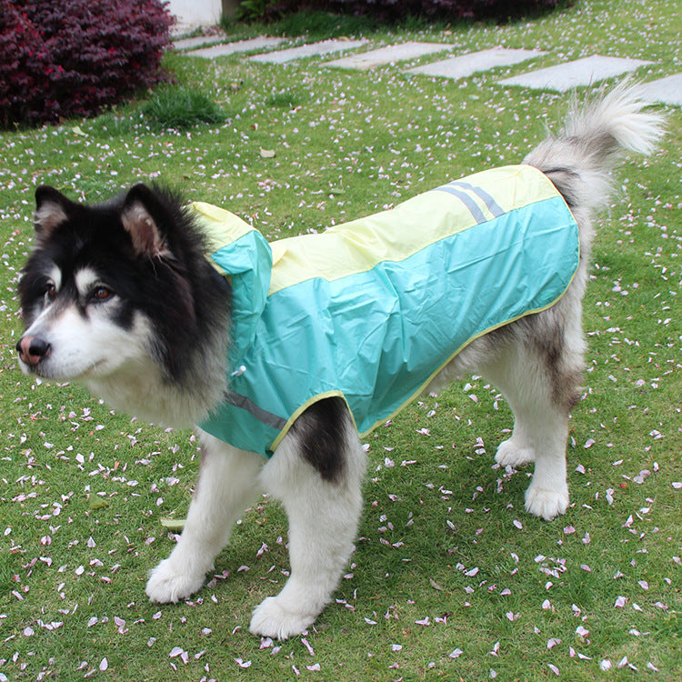 Dog Raincoat With Reflective Strips