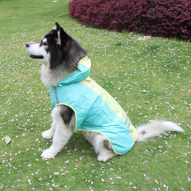 Dog Raincoat With Reflective Strips