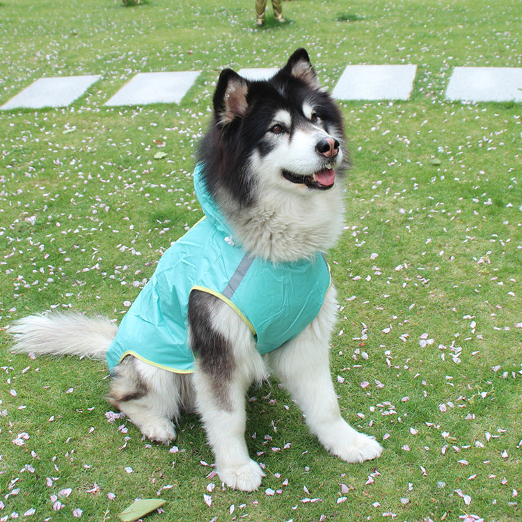 Dog Raincoat With Reflective Strips