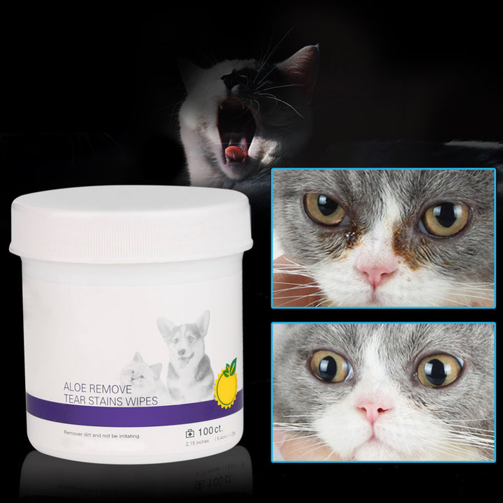 Pet Eye Grooming Wipes Tear Stain Cleaning