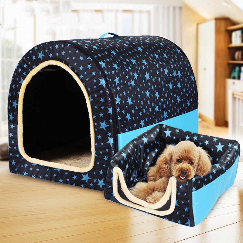 Pet Kennel Cylinder Portable Dog House