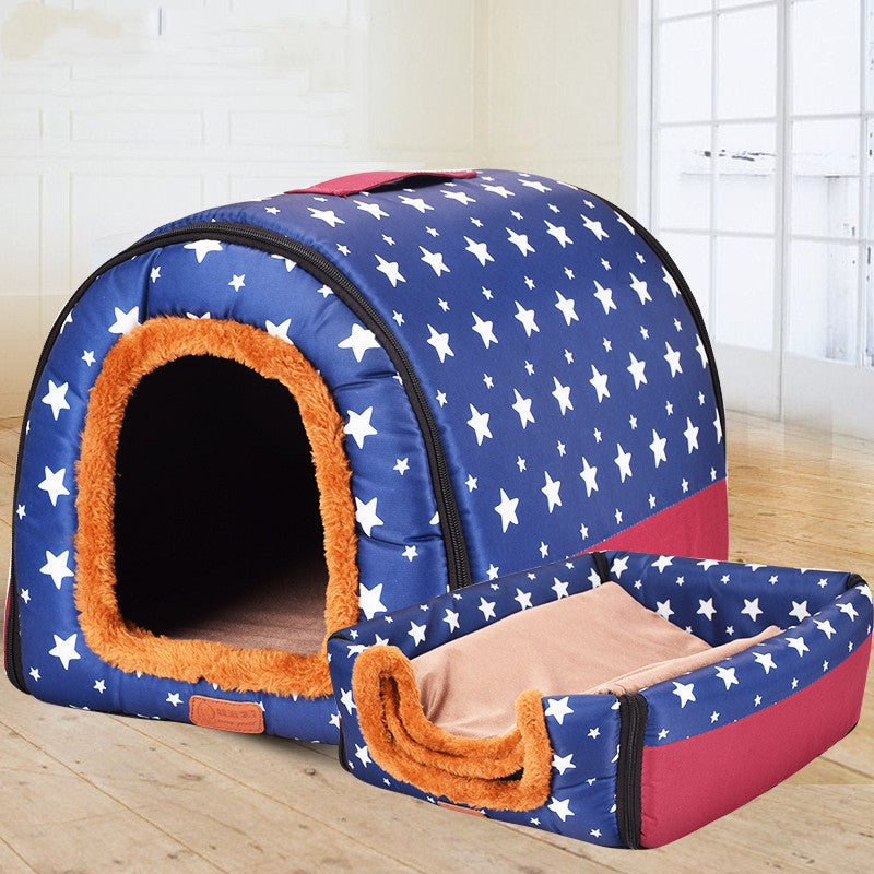 Pet Kennel Cylinder Portable Dog House