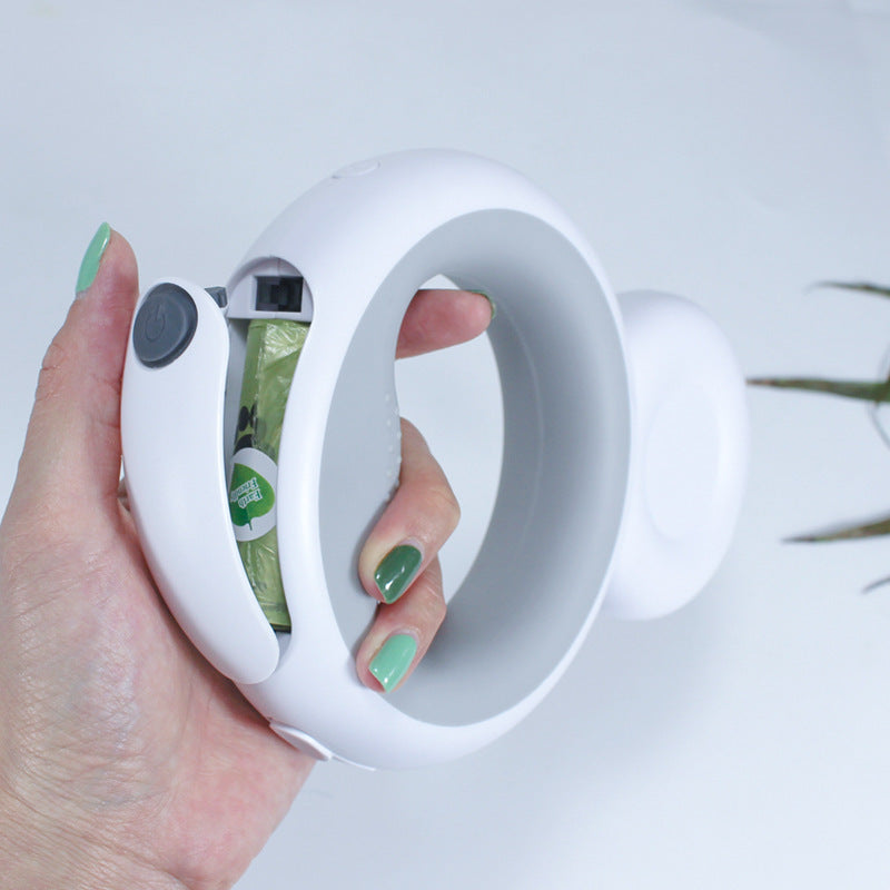 Automatic Pet Traction Rope With Lamp Trash Bag