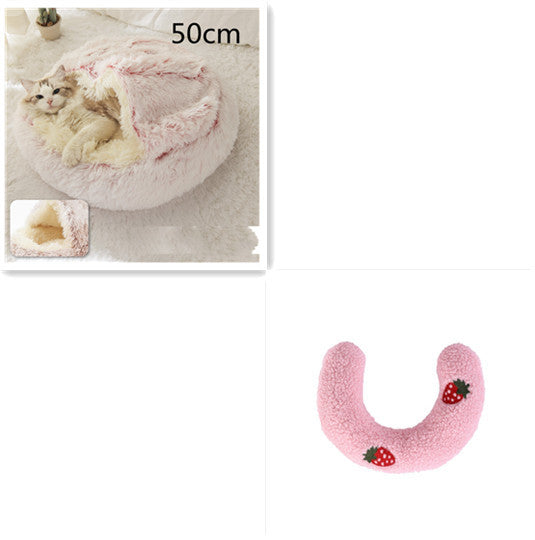 Pet Winter Bed Round Plush Warm