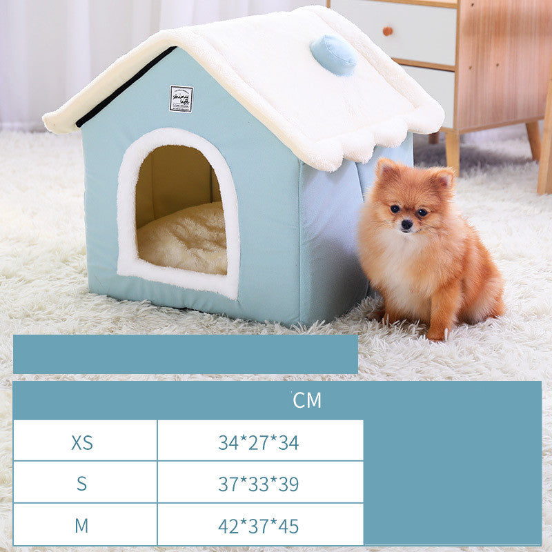 Dog Kennel House Warm Closed Pet Supplies