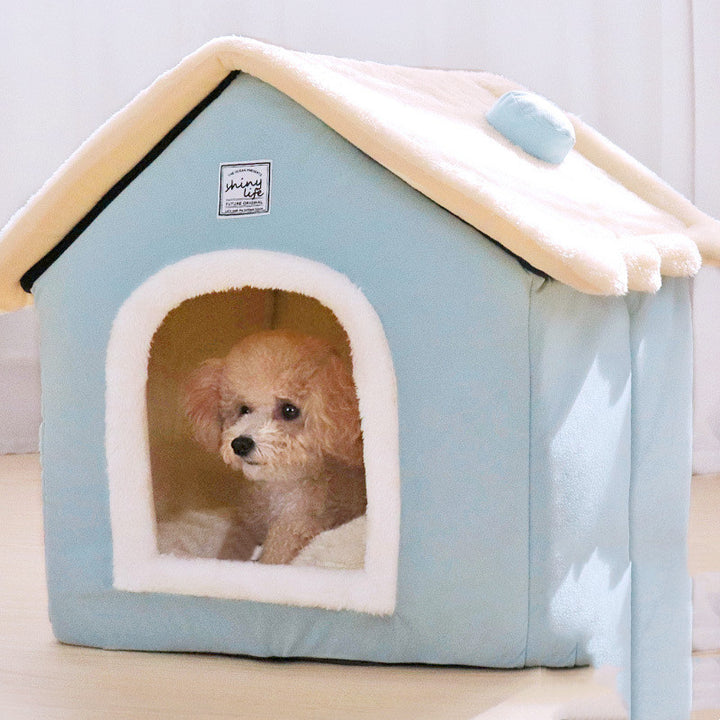 Dog Kennel House Warm Closed Pet Supplies