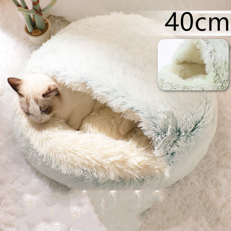 Pet Winter Bed Round Plush Warm