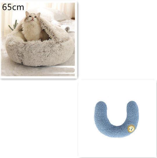Pet Winter Bed Round Plush Warm