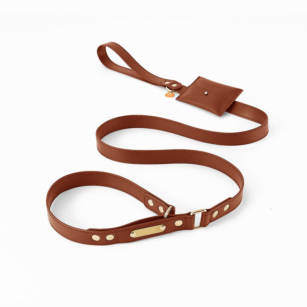 Pet Leather Explosion-proof Leash