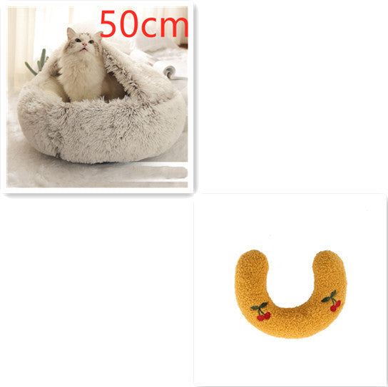 Pet Winter Bed Round Plush Warm