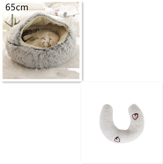 Pet Winter Bed Round Plush Warm