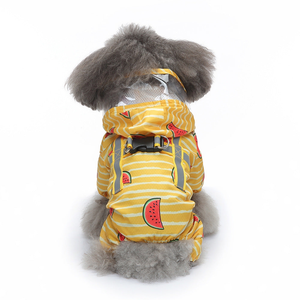 Pet Raincoat Four-legged