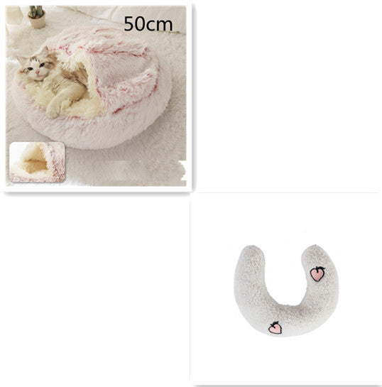 Pet Winter Bed Round Plush Warm