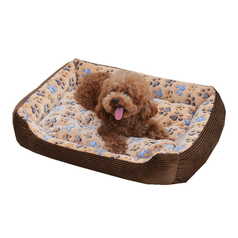 Pet Soft Plush Warm Sofa Kennel