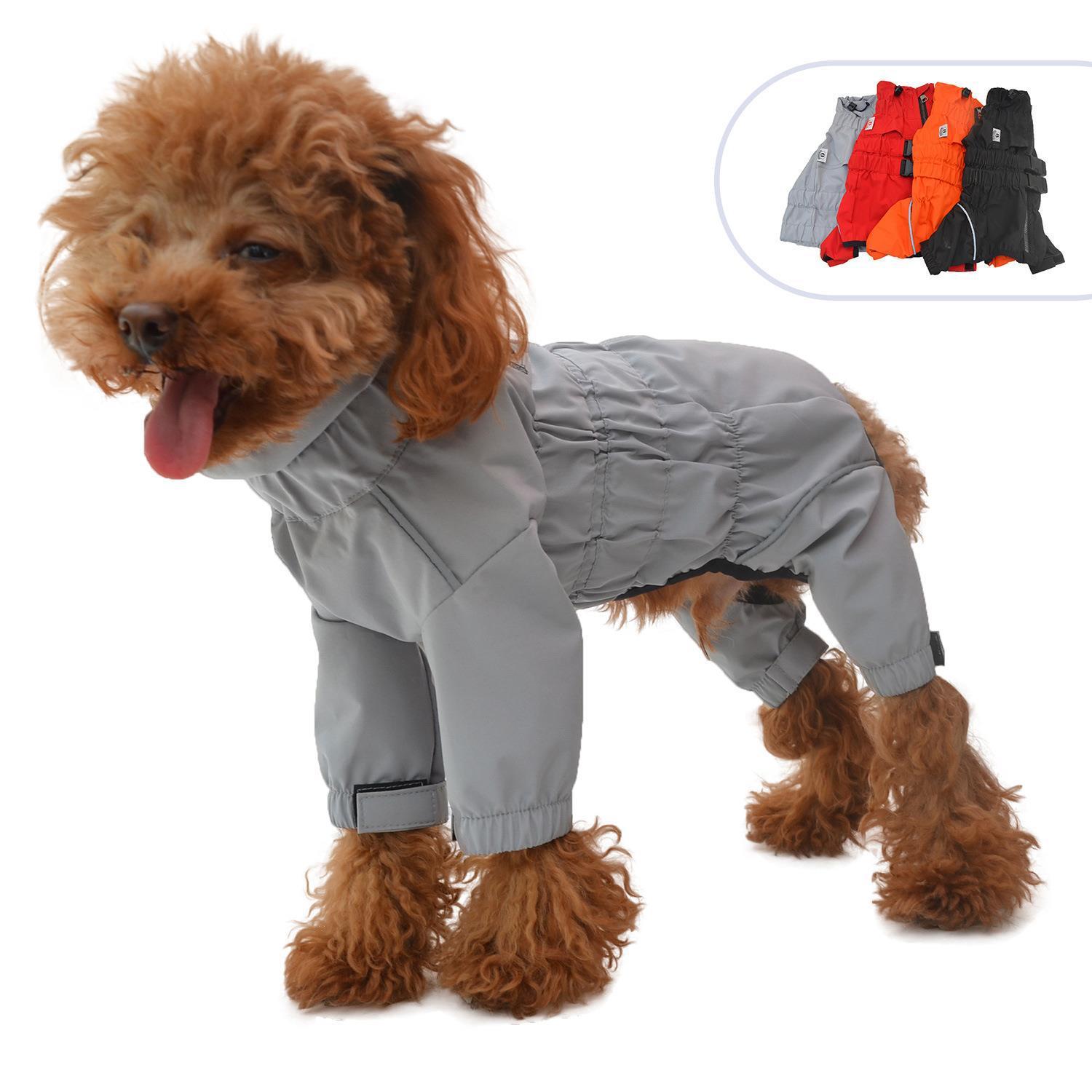 Outdoor Four Legged Dog Raincoat