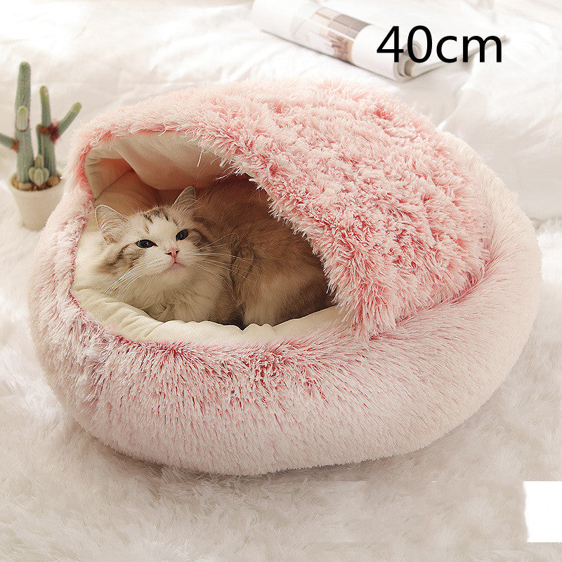 Pet Winter Bed Round Plush Warm