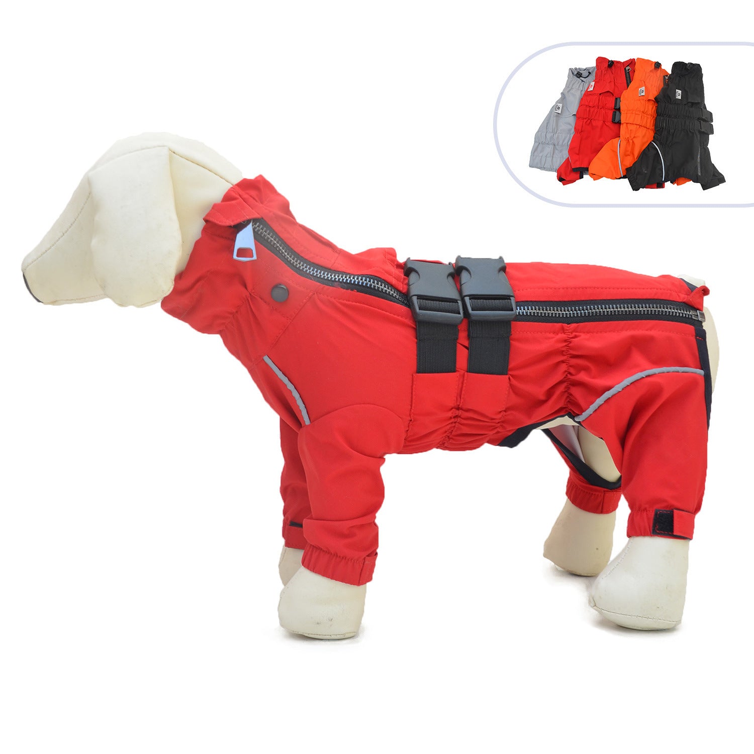 Outdoor Four Legged Dog Raincoat