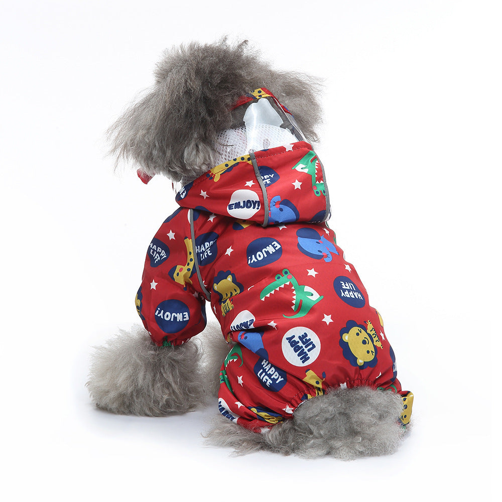 Pet Raincoat Four-legged