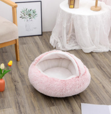Pet Winter Bed Round Plush Warm