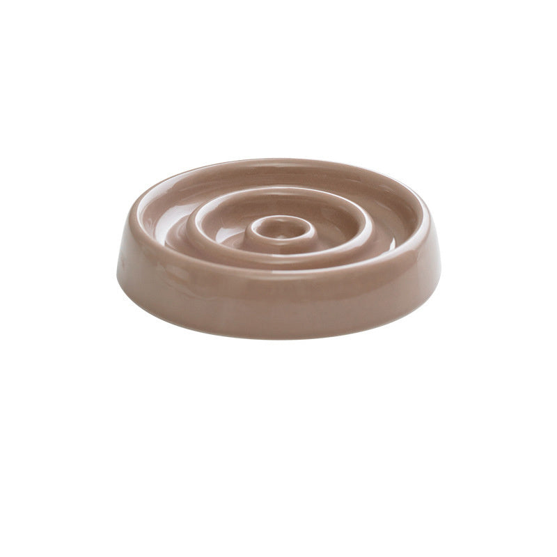 Ceramic Dog Slow Feeder Bowl Anti-Gulping