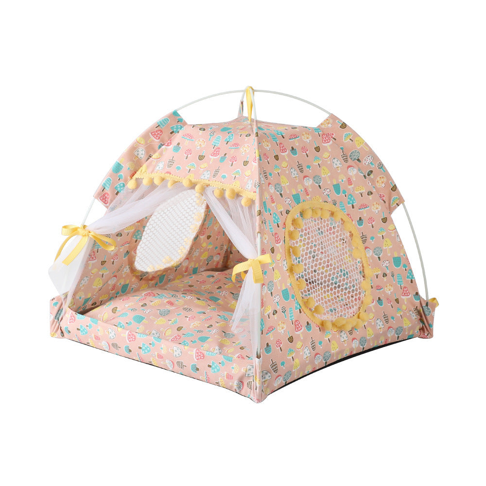 Cat Litter Kennel Semi-enclosed House Mat