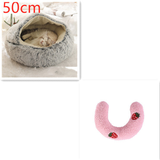 Pet Winter Bed Round Plush Warm