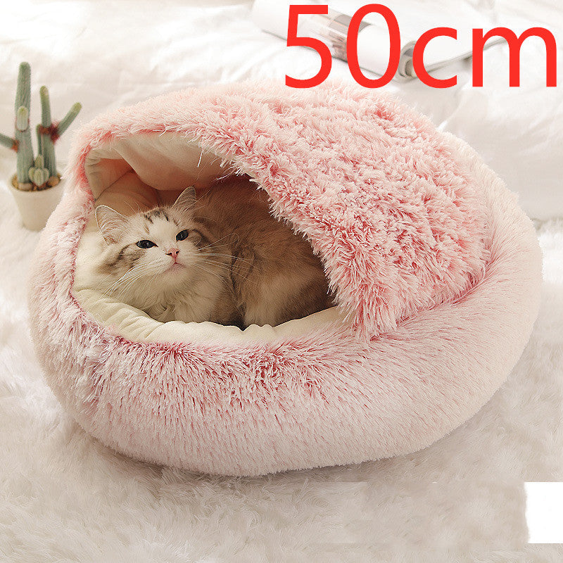 Pet Winter Bed Round Plush Warm