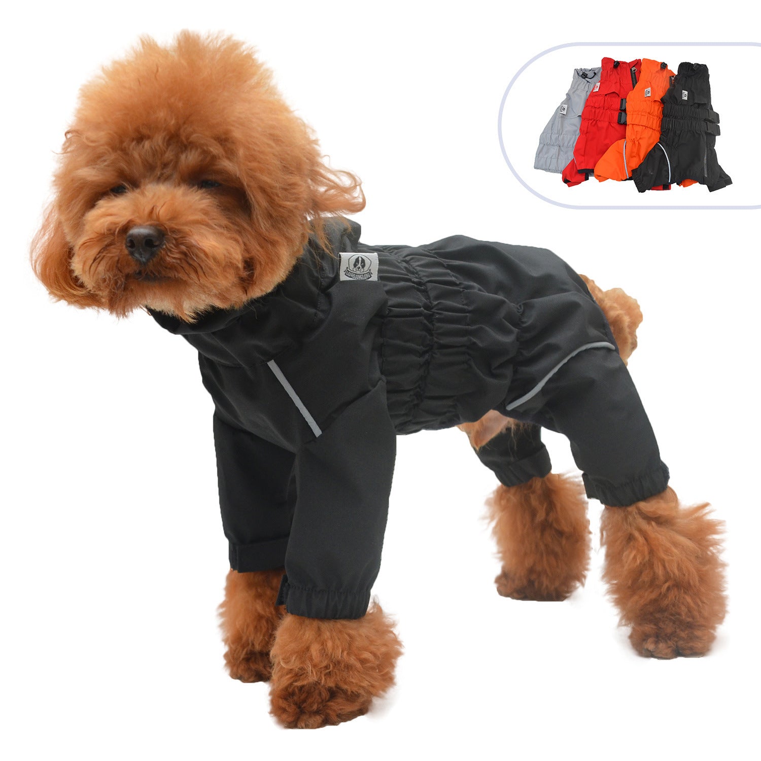 Outdoor Four Legged Dog Raincoat