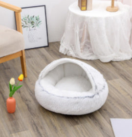 Pet Winter Bed Round Plush Warm