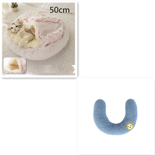 Pet Winter Bed Round Plush Warm