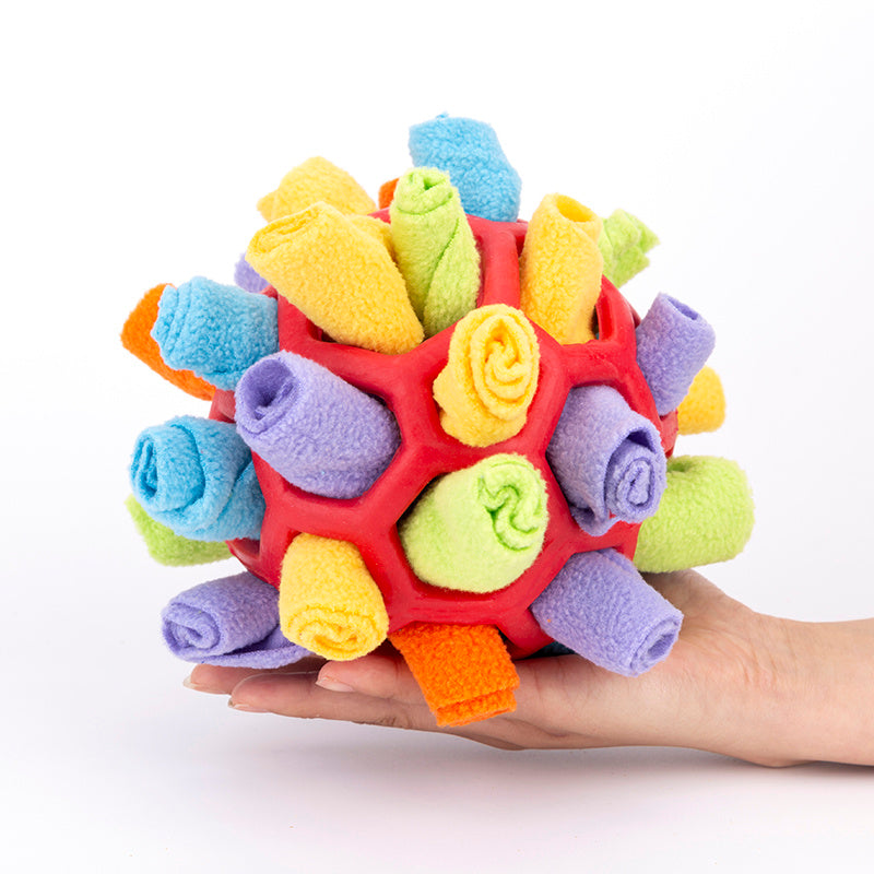 Pet Dog Sniff & Snack Puzzle Ball Toy