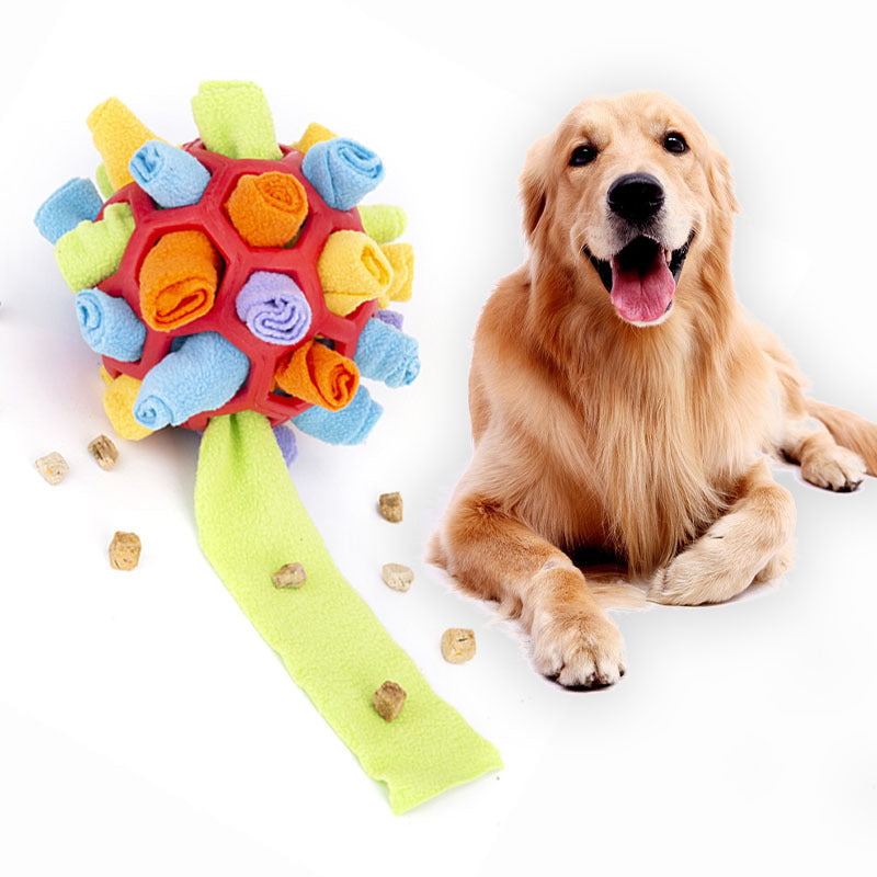 Pet Dog Sniff & Snack Puzzle Ball Toy