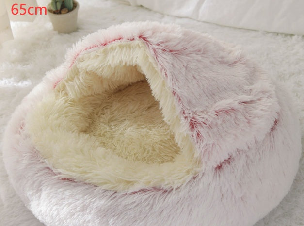 Pet Winter Bed Round Plush Warm