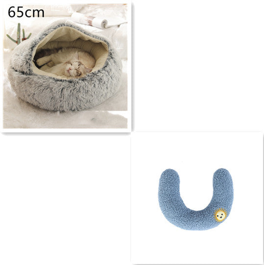 Pet Winter Bed Round Plush Warm