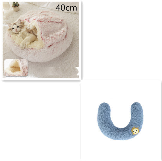 Pet Winter Bed Round Plush Warm