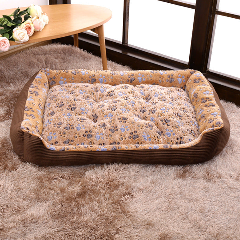 Pet Soft Plush Warm Sofa Kennel