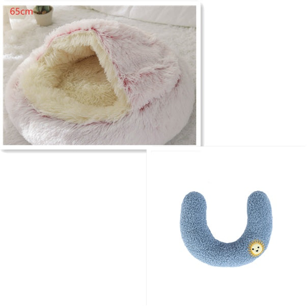 Pet Winter Bed Round Plush Warm