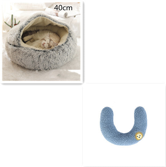Pet Winter Bed Round Plush Warm