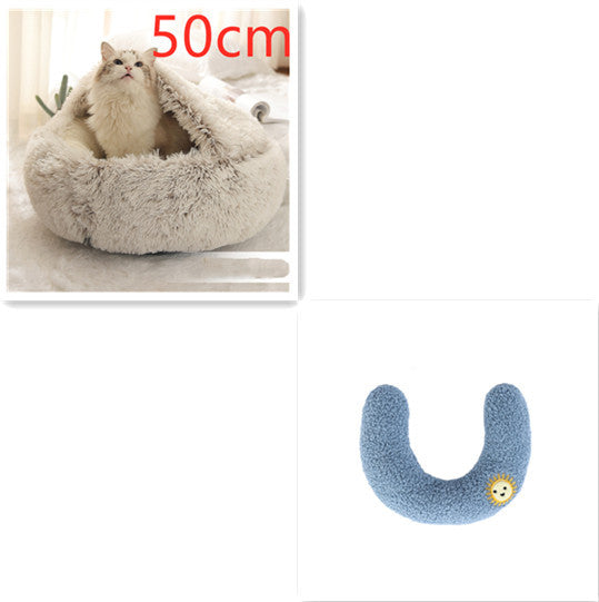 Pet Winter Bed Round Plush Warm