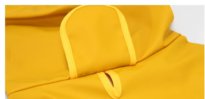 Dog Raincoat Transparent Brim Pet Poncho