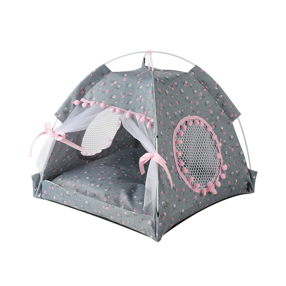 Cat Litter Kennel Semi-enclosed House Mat
