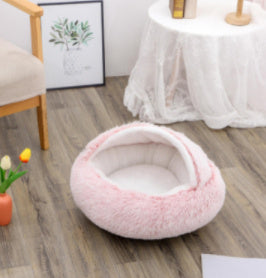 Pet Winter Bed Round Plush Warm