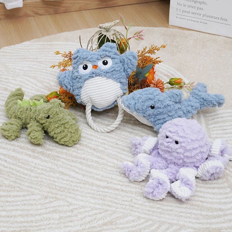 Plush Dog Squeaky Toys