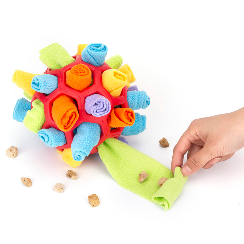 Pet Dog Sniff & Snack Puzzle Ball Toy